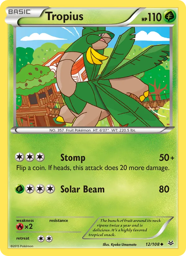 Tropius, Roaring Skies No. 12
