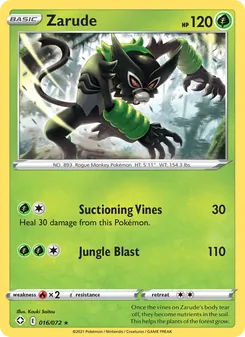 Zarude, Shining Fates No. 16 Normal