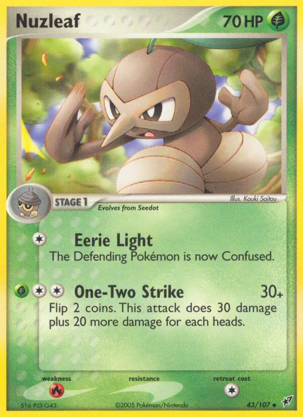 Nuzleaf, Deoxys No. 43
