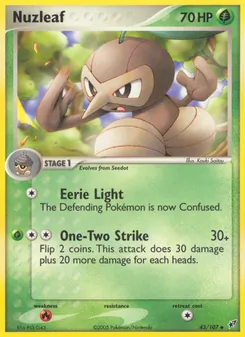 Nuzleaf, Deoxys No. 43 Normal