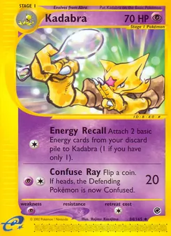 Kadabra, Expedition Base Set Nº 84 Normal