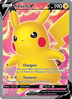 Pikachu V, Voltage Éclatant No. 170 Holo