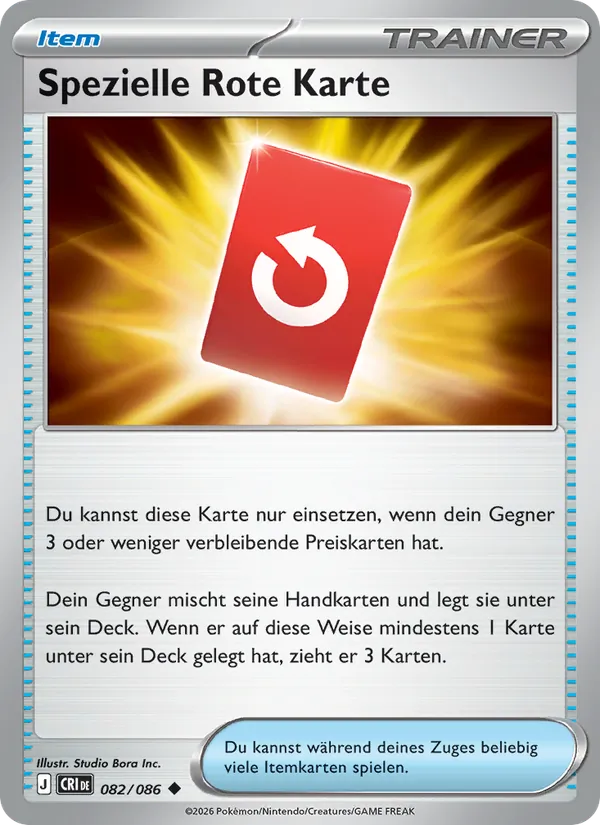 Spezielle Rote Karte, Wachsendes Chaos No. 082