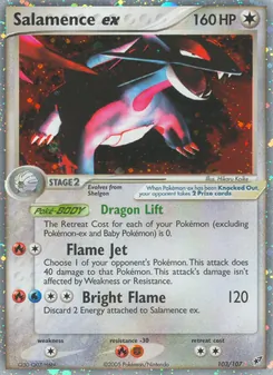 Salamence ex, Deoxys Nº 103 Holo