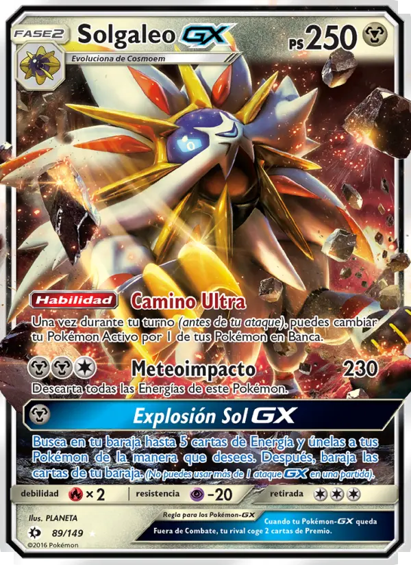 Solgaleo GX, Sol y Luna No. 89