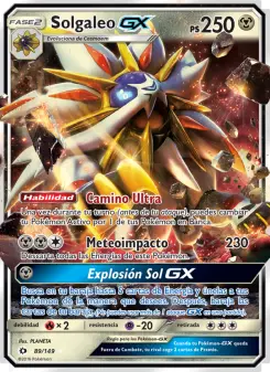 Solgaleo GX, Sol y Luna No. 89 Normal