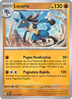 Lucario, Scarlatto e Violetto Nº 114 Normal