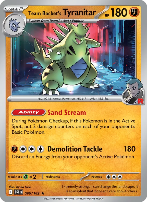 Team Rocket's Tyranitar, Destined Rivals No. 096