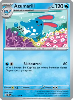 Azumarill, Stellarkrone No. 034 Normal