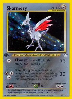 Skarmory, Neo Genesis No. 13 Holo
