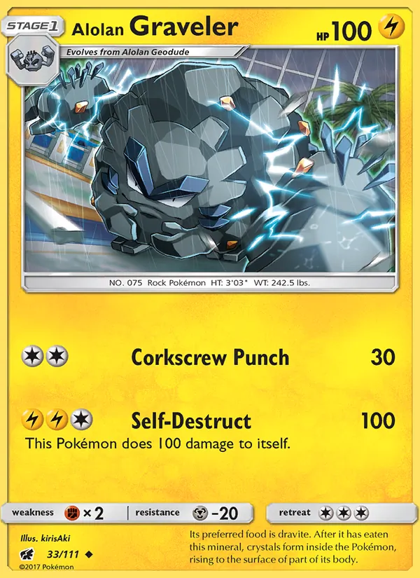 Alolan Graveler, Crimson Invasion No. 33