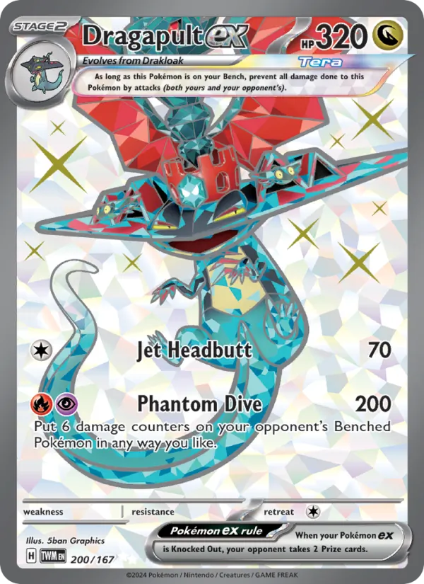 Dragapult ex, Twilight Masquerade Nº 200