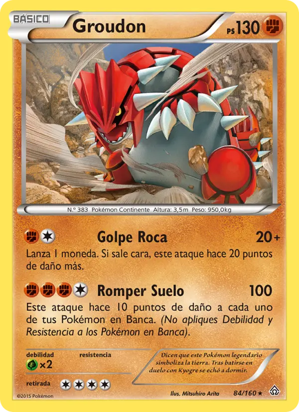 Groudon, Duelos Primigenios Nº 84