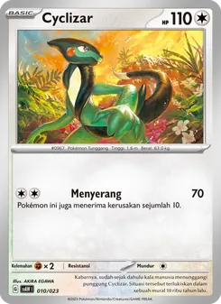 Cyclizar, Quaxly & Mimikyu ex Nº 010 Normal