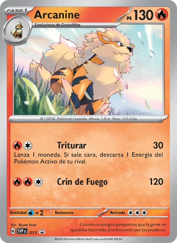 Arcanine, SVP Black Star Promos No. 011