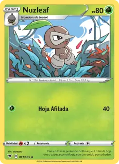 Nuzleaf, Voltaje Vívido No. 11 Normal