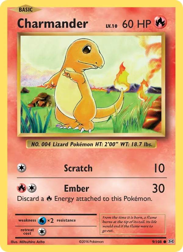 Charmander, Evolutions No. 9