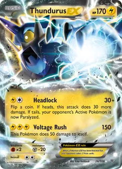 Thundurus EX, Roaring Skies No. 26 Normal