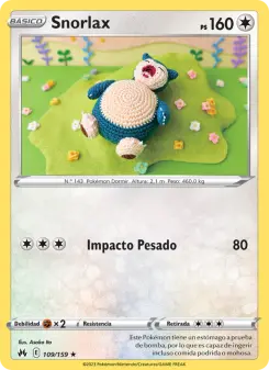 Snorlax, Cenit Supremo Nº 109 Normal