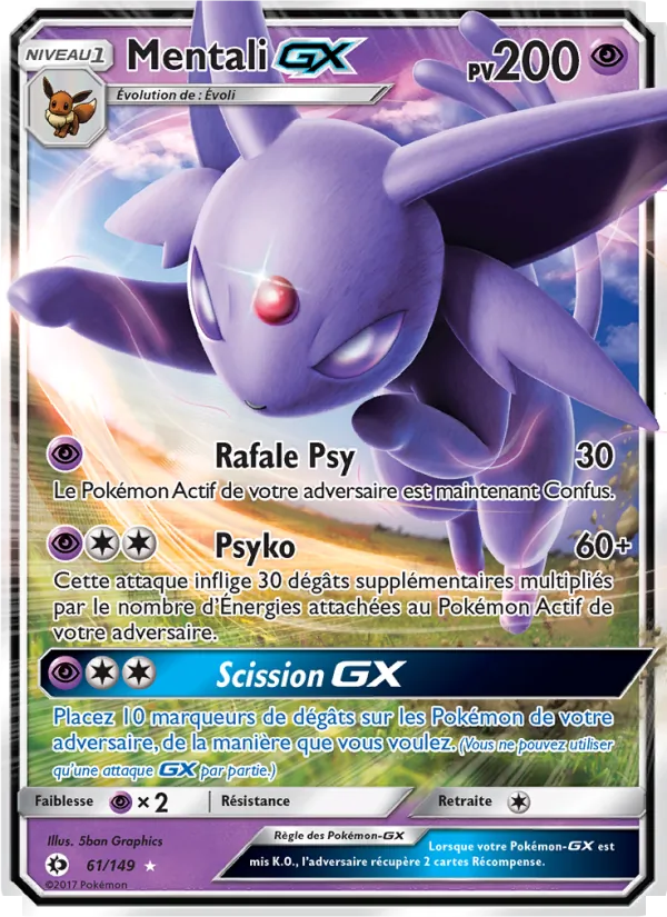 Mentali GX, Soleil et Lune No. 61