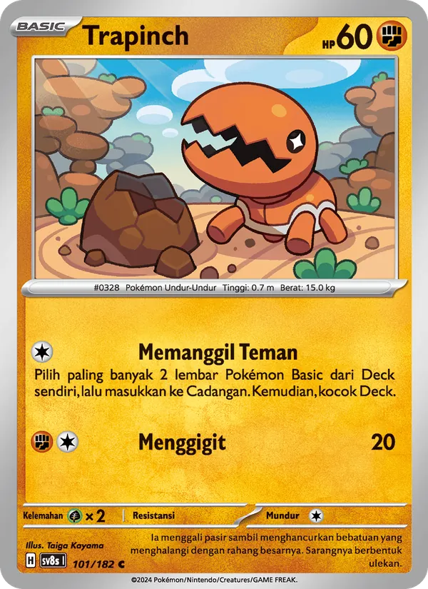 Trapinch, Kilat Rasi Nº 101