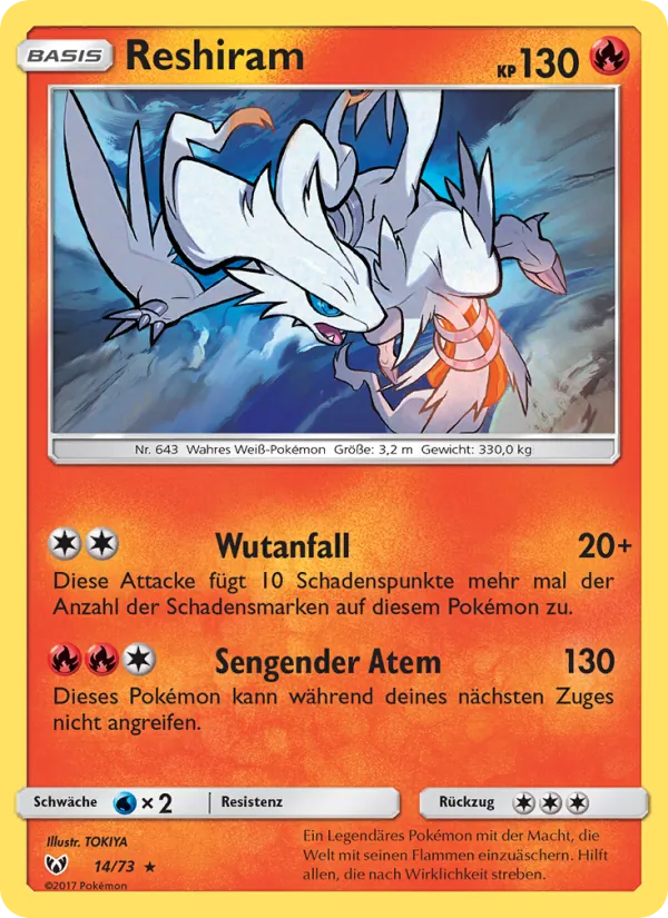 Reshiram, Schimmernde Legenden No. 14