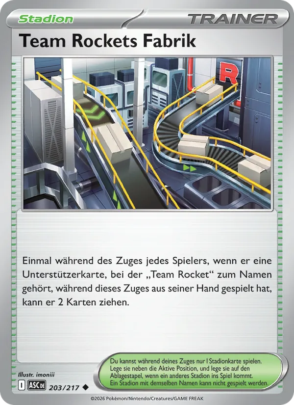 Team Rockets Fabrik, Erhabene Helden Nº 203