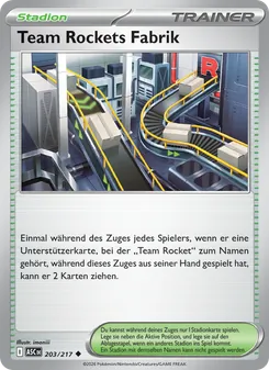 Team Rockets Fabrik, Erhabene Helden No. 203 Normal