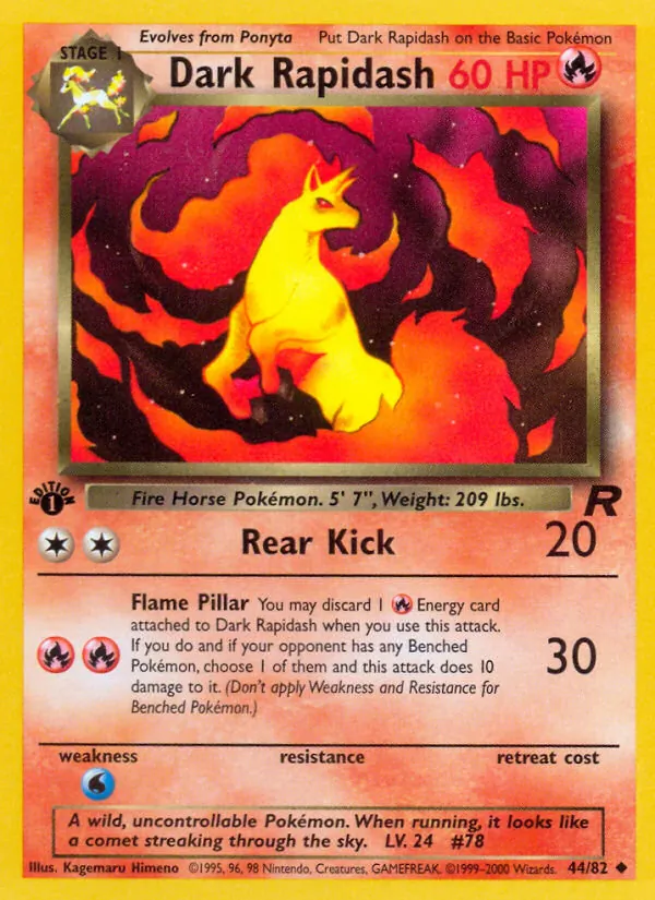 Dark Rapidash, Team Rocket No. 44