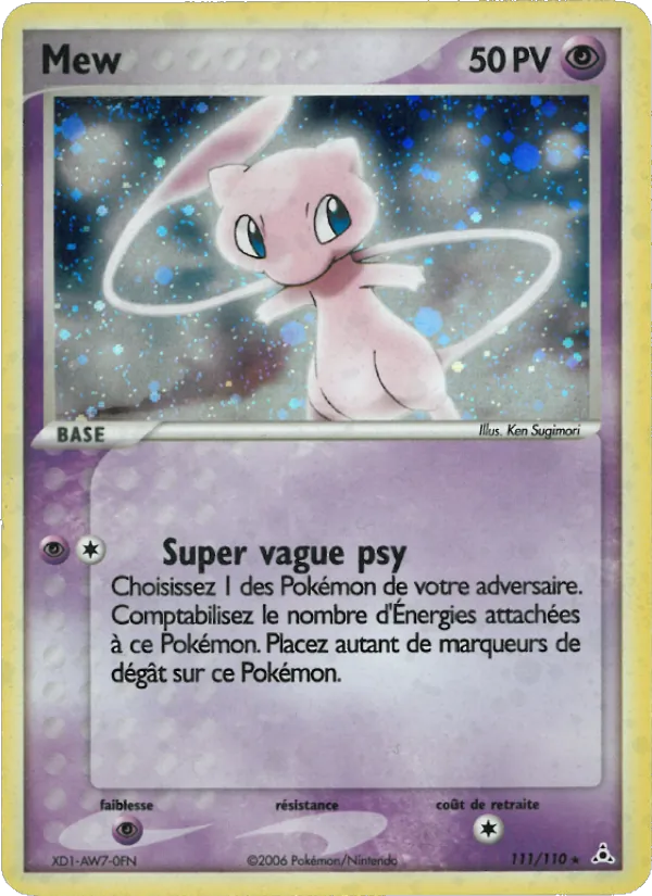Mew, EX Fantômes Holon No. 111