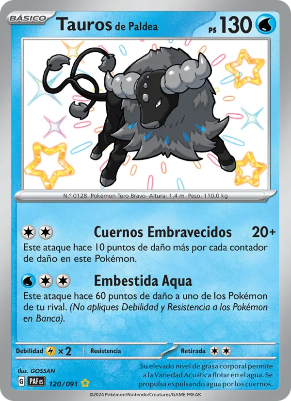 Tauros de Paldea, Destinos de Paldea No. 120