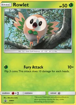 Rowlet, SM Black Star Promos No. SM01