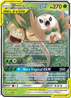 Rowlet y Exeggutor de Alola GX, Mentes Unidas No. 1 Normal