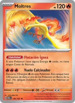Moltres, 151 Nº 146 Reverse