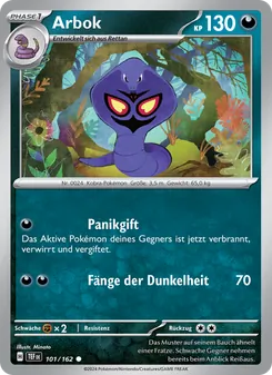 Arbok, Gewalten der Zeit No. 101 Normal