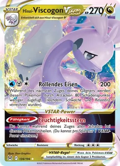 Hisui Viscogon-VSTAR, Verlorener Ursprung No. 136 Holo