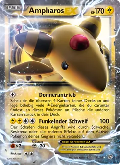Ampharos EX, Ewiger Anfang Nº 27 Normal