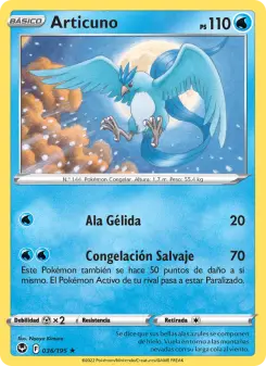Articuno, Tempestad Plateada No. 036 Holo