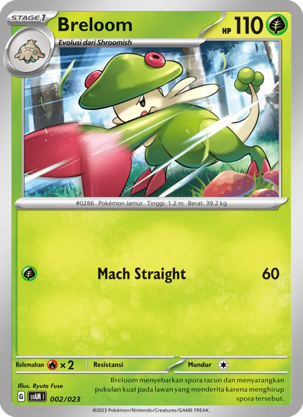 Breloom, Fuecoco & Ampharos ex Nº 002