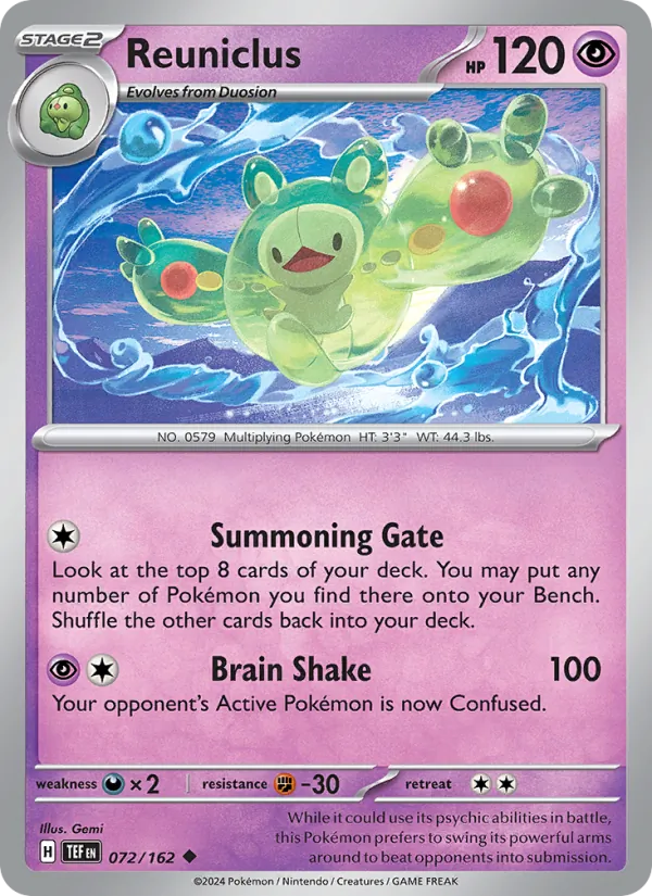Reuniclus, Temporal Forces Nº 072