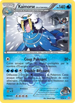 Kaimorse de la Team Aqua, Double Danger No. 5 Normal
