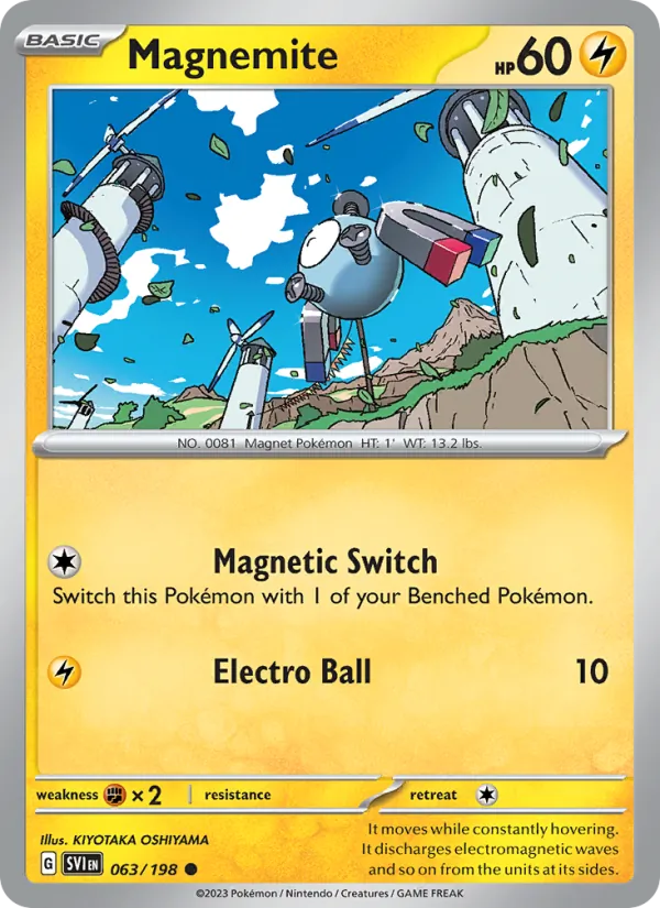 Magnemite, Scarlet & Violet No. 063