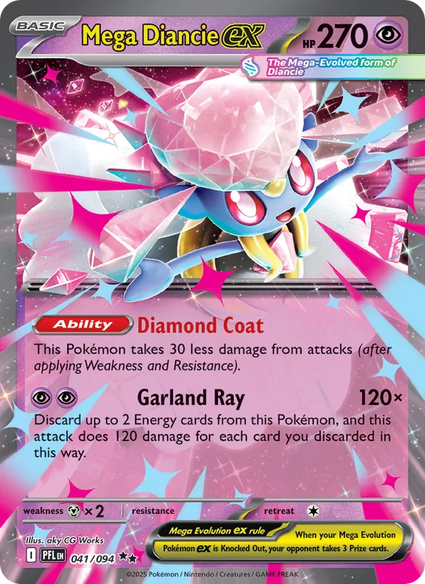 Mega Diancie ex, Phantasmal Flames No. 041