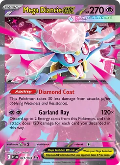 Mega Diancie ex, Phantasmal Flames No. 041 Holo