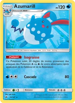 Azumarill, Ombres Ardentes No. 35 Normal