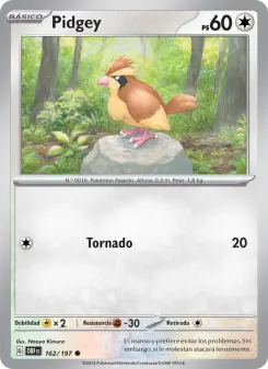 Pidgey, Llamas Obsidianas No. 162 Normal