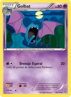 Golbat, Tormenta Plasma Nº 54 Normal