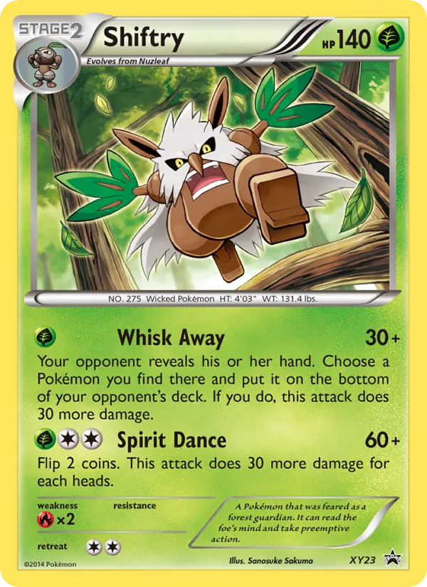 Shiftry, XY Black Star Promos No. XY23