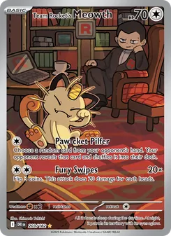 Team Rocket's Meowth, Destined Rivals No. 203 Holo