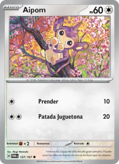 Aipom, Mascarada Crepuscular Nº 137 Normal